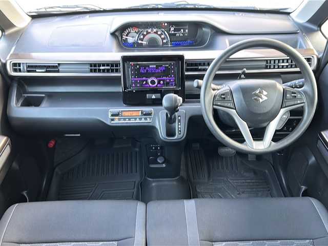 スズキ ワゴンＲ カスタムＺ HYBRID ZX 鳥取県 2025(令7)年 1.3万km ブルーイッシュブラックパール3 ワンオーナー/スマートキーx２個/デュアルカメラサポート/アダクティブクルーズ/ドライブレコーダー/クリアランスソナー/トラクションコントロール/D席シートヒーター/CD/USBオーディオ/オートエアコン/オートライト/LEDヘッドライト/LEDフォグライト/ベンチシート/社外フロアマット/保証書・取説