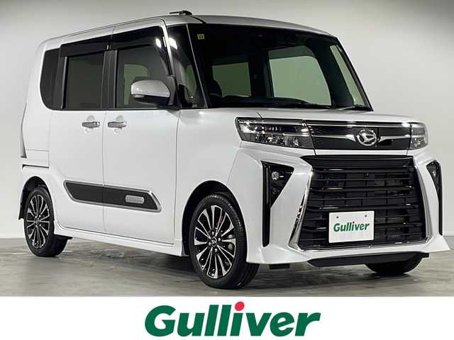 ダイハツ タント カスタム RS 福岡県 2022(令4)年 1万km シャイニングホワイトパール ・全方位カメラ/・ETC/・ブレーキホールド/・シートヒーター/・Bカメラ/・純正ナビ/・プッシュスタート/・Bluetooth/・CD/DVD/・フルセグTV/・15インチ純正ホイール/・スペアキー1本/・iPod