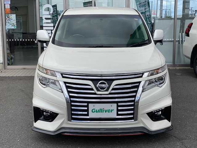 日産 エルグランド 250ハイウェイスターS 青森県 2016(平28)年 6.7万km ブリリアントホワイトパール AIS検査4.5点内装B/nismoエアロ(フロント/サイド/リヤアンダー/リヤサイド)/nismoスポーツマフラー/nismoフロアマット/後席モニター/ハーフレザーシート/社外ナビ(BT/フルセグ/DVD/BD/CD/ラジオ)/バックカメラ/両側パワースライドドア/クルーズコントロール/LEDヘッドライト/LEDフォグライト/オートライト/前後ドライブレコーダー/ETC/新車時保証書/スペアキー