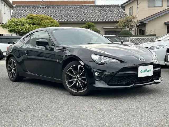 トヨタ ８６ GT リミテッド 奈良県 2017(平29)年 4万km クリスタルブラックシリカ 純正メーカーナビ/クルコン/ハーフレザー/パドルシフト/フルセグTV/バックカメラ/ETC/ドラレコ/Bluetooth/純正フロアマット/オートライト/バックカメラ/ドラレコ/保証書/取扱説明書