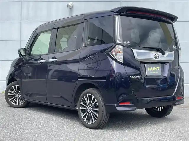 トヨタ ルーミー カスタムG－T 千葉県 2023(令5)年 1.2万km クールバイオレットクリスタルシャイン スマートアシスト/・衝突軽減ブレーキ/レーンキープアシスト/・レーダークルーズコントロール/オートハイビーム/・クリアランスソナー/純正ディスプレイオーディオ/・フルセグ/BT/USB/カープレイ/バックカメラ/ステアリングスイッチ/ETC/両側パワースライドドア/LEDヘッドライト/オートライト/フォグライト/スマートキー/プッシュスタート/電動パーキングブレーキ/ブレーキホールド/電動格納ミラー/純正フロアマット/純正15インチAW
