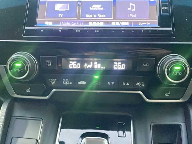 ホンダ ＣＲ－Ｖ EX・マスターピース 福島県 2019(平31)年 2.8万km クリスタルブラックパール ホンダセンシング/・車線逸脱警報装置/・衝突被害軽減ブレーキ/・レーンキープアシスト/・アダプティブクルーズコントロール/・オートマチックハイビーム/社外ナビ/・型番：VRU-195CVi/・CD/DVD/BT/SD/AM/FM/Music Rack//・バックカメラ/・前後ドライブレコーダー/・ビルトインETC2.0/レザーシート/・D+N席シートヒーター/・D+N席パワーシート/・D席メモリーシート/・フルフラットシート/革張りステアリング/・ステアリングスイッチ/・パドルシフト/電子パーキング/・オートブレーキホールド/アイドリングストップ/USB充電ポート/サンルーフ/ルーフレール/電動リアゲート/プッシュスタート/・スマートキー/・スペアキー1本/・エンジンスターター/LEDヘッドライト/・オートライト/・フォグランプ/純正フロアマット/ドアバイザー/積込みスタッドレス/・溝10mm/・純正AW