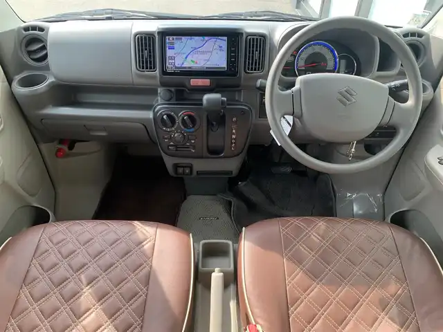 スズキ エブリイ JOINターボ 大阪府 2022(令4)年 2.7万km クールカーキPM 社外ナビ/   フルセグTV/Bluetooth/衝突被害軽減/横滑り防止装置/純正フロアマット/スマートキー/オートライト/ダブルエアバック/パワーウィンドウ/ドアバイザー　/リモコンキー/ＵＳＢ/ＥＴＣ
