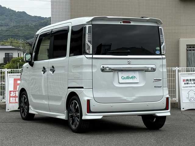 スズキ スペーシア カスタム HYBRID XS ターボ 山口県 2018(平30)年 13.2万km ピュアホワイトP ワンオーナー/両側パワースライドドア/8型SDナビ フルセグTV CD DVD BT SD/全周囲カメラ/クルーズコントロール/バックソナー/ハーフレザーシート/シートヒーター/サーキュレーター/ナビ連動ドラレコ/ビルトインETC/衝突被害軽減ブレーキ/レーンアシスト/オートマチックハイビーム/LEDオートヘッドライト/フォグライト /サーキュレーター/スマートキー 2個/ステアリングリモコン/パドルシフト/ヘッドアップディスプレイ/W サイド カーテン エアバッグ/保証書 取説 ナビ取説
