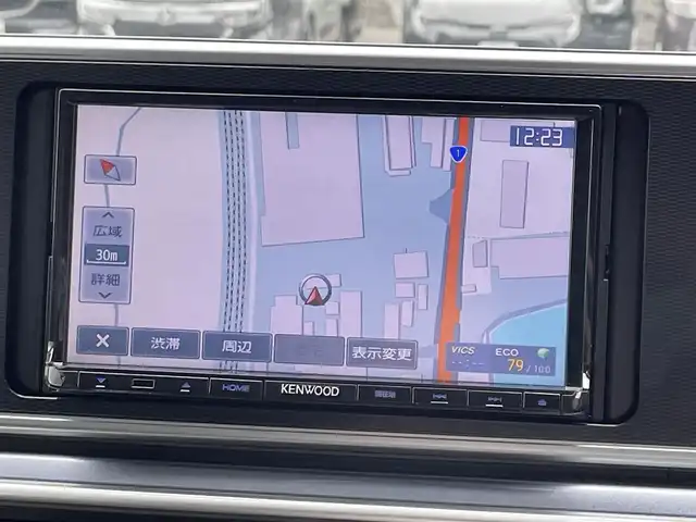 ダイハツ キャスト アクティバ G ターボ SAⅡ 滋賀県 2015(平27)年 6.4万km ブラックマイカメタリック 社外7インチナビ/【CD/DVD/USB/ワンセグTV】/リアソナー/LEDヘッドライト/オートライト/前後ドライブレコーダー/純正15インチAW/フロアマット/ドアバイザー/プッシュスタート/スマートキー/ステアリングリモコン