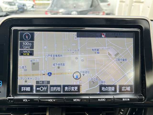 トヨタ Ｃ－ＨＲ G－T LEDエディション 青森県 2018(平30)年 4.5万km メタルストリームM 寒冷地仕様/ＢＳＭ/クリアランスソナー/トヨタセーフティセンス/ＬＥＤヘッドライト/ハーフレザーシート/シートヒーター運転席・助手席/純正ＳＤナビフルセグ（NSZT-Y66T）/バックモニター/クルーズコントロール/カーテンエアバック/サイドエアバック寒冷地仕様/純正18AW/社外17AW冬タイヤ/純正エンジンスターター/スマートキー/スペアキー/新車時保証書/取扱説明書