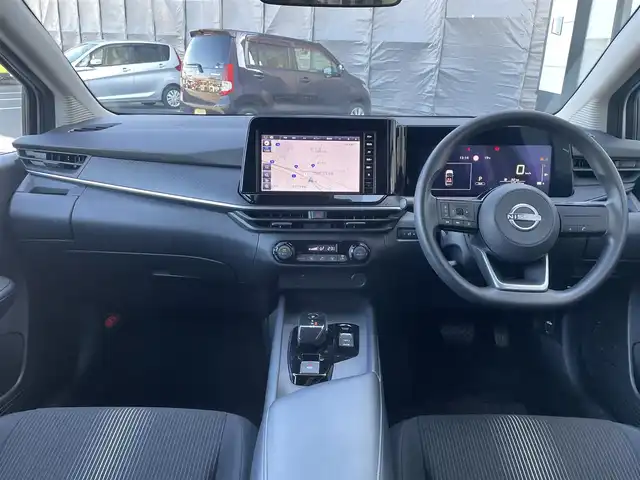 日産 ノート X 佐賀県 2024(令6)年 1.5万km ピュアホワイトパール エマージェンシーブレーキ/フロント&バックソナー/純正9型ナビ/・バックカメラ/・フルセグTV/BT/LEDヘッドライト/オートマチックハイビーム/オートライト/プッシュスタート/ETC/社外ドラレコ(SN-ST2200)/電動パーキングスイッチ/ステアリングスイッチ/電動格納ミラー/ドアバイザー/フロアマット/ISOFIX/スペアキー×１/保証書