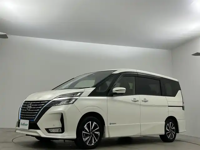 日産 セレナ e－パワー ハイウェイスター V 岡山県 2020(令2)年 6.7万km ブリリアントホワイトパール 純正１０インチナビ　１１インチフリップダウンモニター　プロパイロット　衝突軽減ブレーキ　両側電動スライドドア　アラウンドビューモニター　ビルトインＥＴＣ　ＬＥＤライト　フルセグＴＶ　ドライブレコーダー