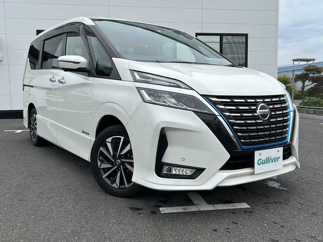 日産 セレナ e－パワー ハイウェイスター V 山口県 2020(令2)年 6.7万km ブリリアントホワイトパール 純正１０インチナビ/１１インチフリップダウンモニター/フルセグＴＶ/Bluetooth/DVD再生機能/アラウンドビューモニター/両側電動スライドドア/プロパイロット/インテリジェントパーキングアシスト/ドライブレコーダー/ビルトインＥＴＣ/オートブレーキホールド/ドアバイザー/純正アルミホイール/スマートキー/プッシュエンジンスタート/ウィンカーミラー
