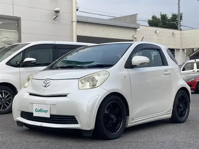 トヨタ ｉＱ GRMN 愛知県 2010(平22)年 13.7万km ホワイトパールクリスタルシャイン １００台限定車/６Ｆ/社外SDナビ（CN-RE04D）/　CD/DVD/BT/SD/AM/FM/iPod/フルセグTV/純正RAYS16インチAW/純正チューニングサス/ETC/ウインカーミラー/純正フロアマット/ドアバイザー/HIDヘッドライト/電動格納ミラー/ヘッドライトレベライザー