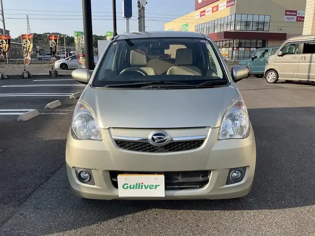ダイハツ ミラ X 滋賀県 2012(平24)年 4.6万km シャンパンゴールドメタリック 車検7年10月まで/5MT/フルタイム4WD/純正7インチナビ/CD、ワンセグテレビ/純正フロアマット/フォグランプ/ドアバイザー/リモコンキー/スペアキー有り/取扱説明書/保証書