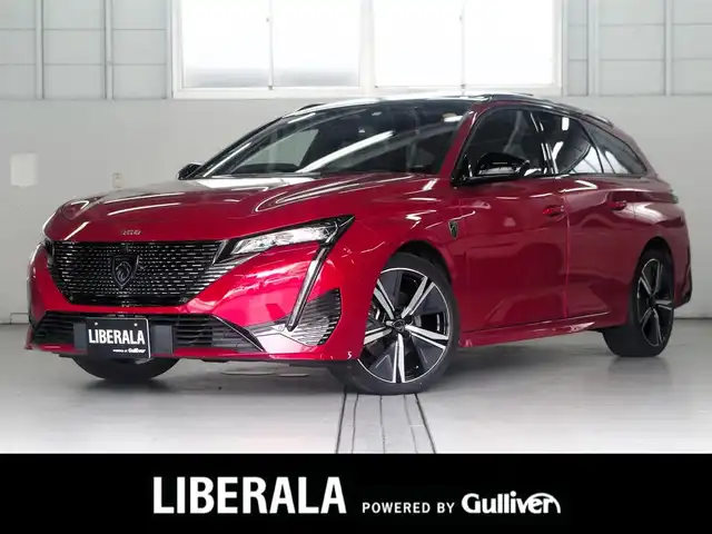 プジョー ３０８ SW GT ブルーHDi 兵庫県 2023(令5)年 3.8万km 赤 ワンオーナー/パノラマサンルーフ/純正ナビ/AppleCarPlay/USB/BT/全方位カメラ/ETC/ACC/LKA/BLIS/パワーバックドア/ハーフレザーシート/シートヒーター/D席パワーシート/マトリクスLEDヘッドライト/ミラー型前後ドライブレコーダー/プッシュスタート/スマートキー