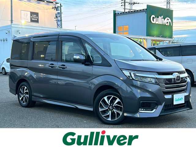 ホンダ ステップワゴン スパーダ ホンダセンシング 秋田県 2018(平30)年 11万km モダンスティールM ワンオーナー/社外メモリナビ/Bluetooth、CD/DVD、フルセグTV/バックカメラ/ETC/前後ドライブレコーダー/純正エンジンスターター/レーダークルーズコントロール/社外AWスタッドレスタイヤ積込/わくわくゲート/ドアバイザー