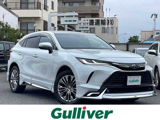 トヨタ ハリアー ハイブリッド G 埼玉県 2023(令5)年 1.4万km プラチナホワイトパールマイカ モデリスタエアロ/12.3インチマルチメディア/フルセグテレビ/バックカメラ/レーダークルーズコントロール/レーンキープアシスト/パワーバックドア/ハーフレザーシート/パワーシート/デジタルインナーミラー/ブラインドスポットモニター/ETC2.0/LEDヘッドライト/保証書/取扱説明書/スペアキー