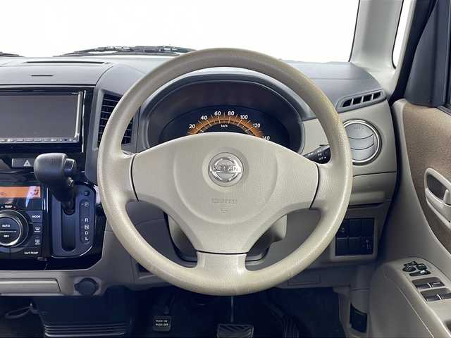 日産 ルークス G 栃木県 2011(平23)年 11.3万km キプロスブルーメタリック 純正ナビ/（CD/DVD/ワンセグ/AM/FM）/片側パワースライドドア/プッシュスタート/スマートキー/社外フロアマット