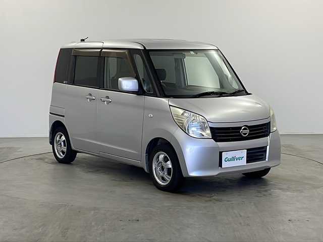 日産 ルークス G 栃木県 2011(平23)年 11.3万km キプロスブルーメタリック 純正ナビ/（CD/DVD/ワンセグ/AM/FM）/片側パワースライドドア/プッシュスタート/スマートキー/社外フロアマット