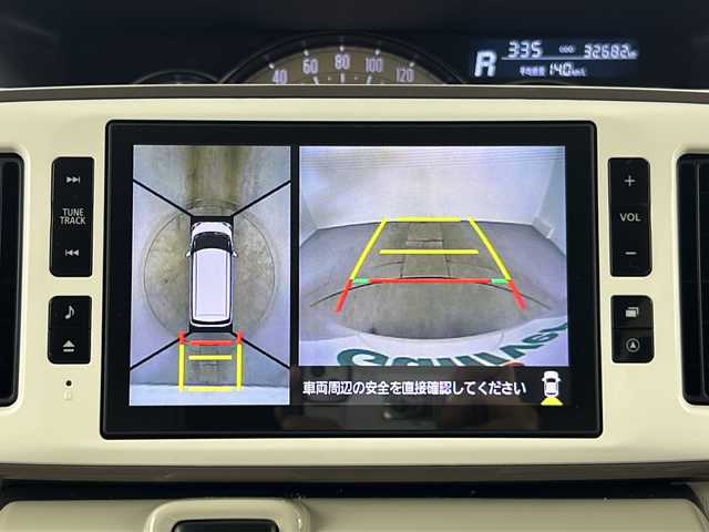 ダイハツ ムーヴ キャンバス G メイクアップ リミテッド　SAⅢ 愛知県 2020(令2)年 3.3万km パールホワイトⅢ/ナチュラルベージュマイカメタリック 2トーン 禁煙車/純正8インチナビ/（CD/DVD/Bluetooth/フルセグTV/HDMI）/全方位カメラ/スマートアシストIII/・衝突軽減ブレーキ/・レーンキープアシスト/・オートマチックハイビーム/・誤発進抑制機能/ETC/ドライブレコーダー/両側パワースライドドア/スマートキー/純正フロアマット/アイドリングストップ/横滑り防止装置