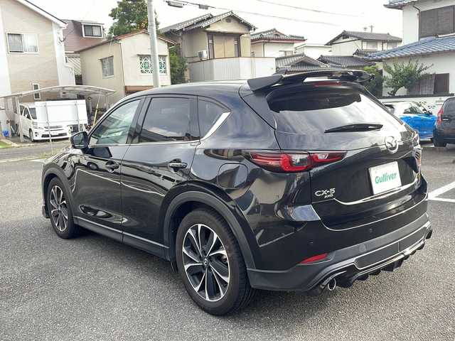 マツダ ＣＸ－５ XD Lパッケージ 福岡県 2022(令4)年 3.9万km ジェットブラックマイカ ワンオーナー/純正ナビ/（AM/FM/USB/Bluetooth/フルセグTV）/クルーズコントロール追従あり/レーンキープ/オフロードトラクションアシスト/アラウンドビューモニター/アイドリングストップ/パーキングアシスト/オートホールド/ヒートシーター（運転席/助手席）/ハンドルヒーター/パワーシート（運転席/助手席）/ハンズフリー/トランクオープンスイッチ/ETC/ドライブレコーダー（前後）/置くだけ充電/オートライト/フォグランプ/純正フロアマット/純正アルミホイール/電格ミラー/プッシュスタート/保証書/取扱説明書/スペアキー×１