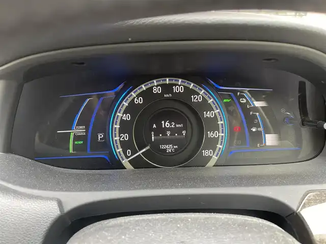 ホンダ アコード ハイブリッド LX 福岡県 2013(平25)年 12.3万km ホワイトオーキッドパール 純正ディーラーナビ/・Bluetooth/・フルセグTV/・CD/DVD/・AM/FM/・USB/・AUX/クルーズコントロール/ハンズフリー/横滑り防止システム/オートライト/フォグランプ/電動格納ミラー/パワーシート（D/N）/ビルトインETC/ドライブレコーダー前後/EVモード/純正フロアマット/社外アルミホイール/保証書/取扱説明書/スペアキー×１/プッシュスタート