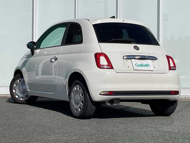 フィアット ５００ 1．2 ポップ 福岡県 2019(平31)年 7.4万km 白 純正ディスプレイオーディオ/（AM/FM/USB/BT）/ワンオーナー/リモコンキー/純正フロアマット/W+サイド+カーテンエアバッグ/保証書・記録簿・取扱説明書