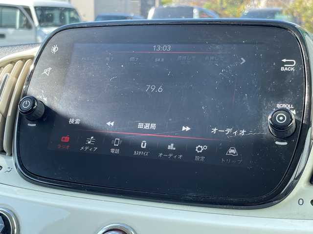 フィアット ５００ 1．2 ポップ 福岡県 2019(平31)年 7.4万km 白 純正ディスプレイオーディオ/（AM/FM/USB/BT）/ワンオーナー/リモコンキー/純正フロアマット/W+サイド+カーテンエアバッグ/保証書・記録簿・取扱説明書