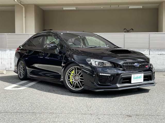 スバル ＷＲＸ ＳＴＩ STI 大阪府 2019(令1)年 2.7万km クリスタルブラックシリカ ワンオーナー/STIエアロ/Prodrive18インチアルミホイール/BRITZ車高調/HKSマフラー/クルーズコントロール/純正8インチナビ（AVIC-RL902ZP）/Bluetooth/フルセグTV/LEDヘッドライト/バックカメラ/横滑り防止装置/スマートキー/スペアキー/取扱説明書/保証書/記録簿