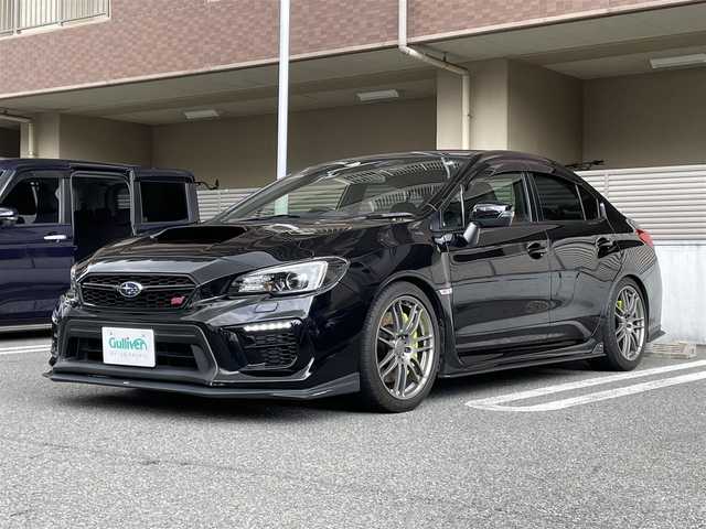 スバル ＷＲＸ ＳＴＩ STI 大阪府 2019(令1)年 2.7万km クリスタルブラックシリカ ワンオーナー/STIエアロ/Prodrive18インチアルミホイール/BRITZ車高調/HKSマフラー/クルーズコントロール/純正8インチナビ（AVIC-RL902ZP）/Bluetooth/フルセグTV/LEDヘッドライト/バックカメラ/横滑り防止装置/スマートキー/スペアキー/取扱説明書/保証書/記録簿