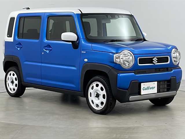 スズキ ハスラー HYBRID G 道央・札幌 2020(令2)年 6.6万km ブリスクブルーメタリック/ホワイト2トーンルーフ ・4WD/・寒冷地仕様/・デュアルブレーキサポート/・衝突軽減ブレーキ/・レーンキープアシスト/・シートヒーター/・ドアミラーヒーター/・ETC/・アイドリングストップ/・スマートキー/・横滑り防止/・純正鉄ホイール