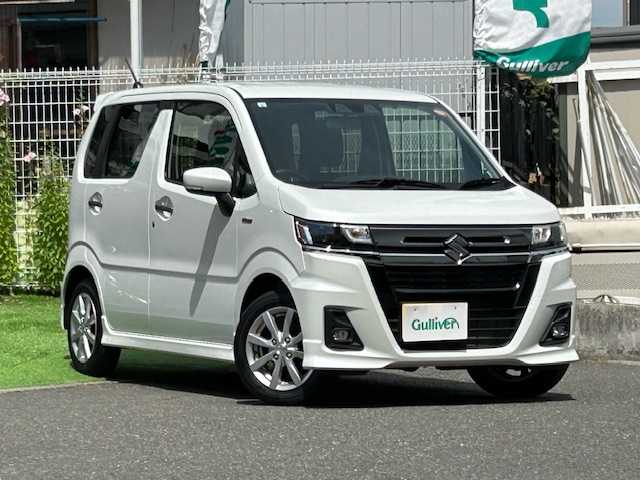 スズキ ワゴンＲ カスタムＺ HYBRID ZX 宮城県 2024(令6)年 1.1万km ピュアホワイトP ワンオーナー/4WD/社外メモリナビ/AM/FM/BT/AUX/フルセグTV/ステアリングスイッチ/純正夏タイヤ14インチ/前席シートヒーター/クルーズコントロール/レーンアシスト/コーナーセンサー/横滑り防止装置/衝突被害軽減システム