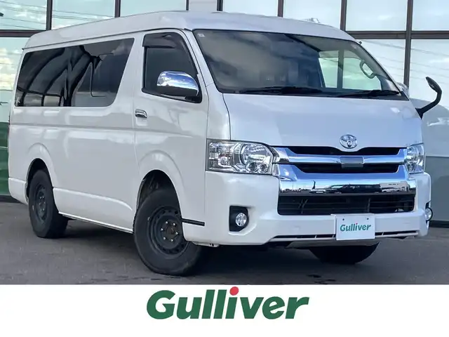 トヨタ ハイエース GL ロング 道南・函館 2018(平30)年 15.6万km ホワイトパールクリスタルシャイン /純正SDナビ//フルセグTV//ホイール付ノーマルタイヤ積込//ドライブレコーダー//バックカメラ//ETC//プリクラッシュセーフティ//レーンディパーチャーアラート//オートマチックハイビーム//リアヒーター//LEDヘッドライト//フロントフォグランプ//オートライト//リモコンキー