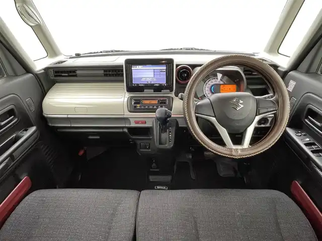 スズキ スペーシア HYBRID X 熊本県 2019(令1)年 5.1万km シフォンアイボリーM ナビAVIC-RZ802（ＣＤ・ＤＶＤ・フルセグ・ＢＴ・ＳＤ）/バックカメラ　/ビルトインＥＴＣ　/後ろのみクリアランスソナー　/衝突軽減ブレーキ　/レーンキープアシスト　/横滑り防止　/アイドリングストップ/運転席シートヒーター　/電動格納ミラー/純正フロアマット/オートライト/スマートキー/プッシュスタート/保証書　/取扱説明書