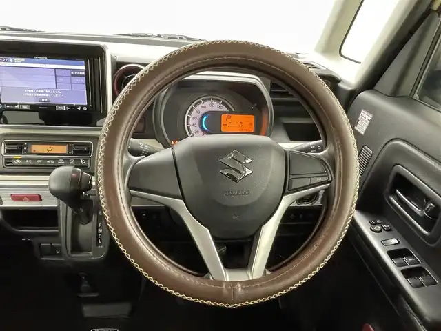 スズキ スペーシア HYBRID X 熊本県 2019(令1)年 5.1万km シフォンアイボリーM ナビAVIC-RZ802（ＣＤ・ＤＶＤ・フルセグ・ＢＴ・ＳＤ）/バックカメラ　/ビルトインＥＴＣ　/後ろのみクリアランスソナー　/衝突軽減ブレーキ　/レーンキープアシスト　/横滑り防止　/アイドリングストップ/運転席シートヒーター　/電動格納ミラー/純正フロアマット/オートライト/スマートキー/プッシュスタート/保証書　/取扱説明書