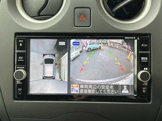 日産 ノート X 神奈川県 2017(平29)年 2万km チタニウムグレーM 純正ナビ（BT/ワンセグTV/AUX/DVD）/アラウンドビューモニター/スマートキー/アイドリングストップ/ETC/ドライブレコーダー/ABS/衝突被害システム/オートライト/スペアキー×１/保証書/取扱説明書