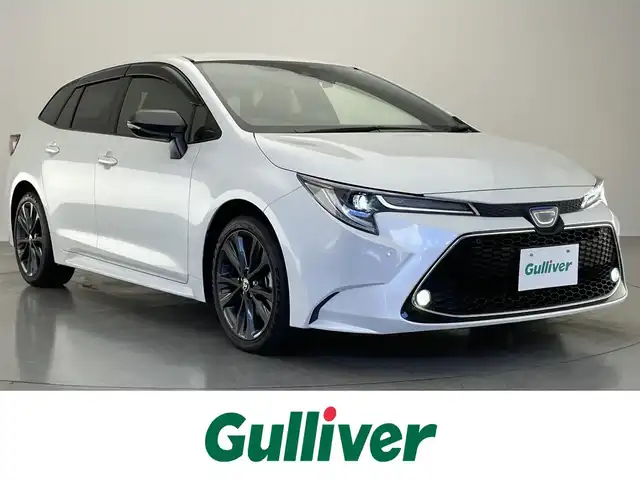 トヨタ カローラツーリング ハイブリッド ダブルバイビー 愛知県 2021(令3)年 3.3万km プラチナホワイトパールマイカ 純９型ＤＡ　フルセグＴＶ　Ｂｌｕｅｔｏｏｔｈ　ＤＶＤ再生　バックカメラ　黒ハーフレザー　ＥＴＣ　前後ドラレコ　追従クルコン　オートハイビーム　ＢＳＭ　電子パーキング　衝突軽減　ＵＳＢ入力端子　禁煙車