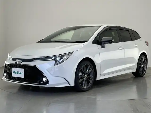 トヨタ カローラツーリング ハイブリッド ダブルバイビー 愛知県 2021(令3)年 3.3万km プラチナホワイトパールマイカ 純９型ＤＡ　フルセグＴＶ　Ｂｌｕｅｔｏｏｔｈ　ＤＶＤ再生　バックカメラ　黒ハーフレザー　ＥＴＣ　前後ドラレコ　追従クルコン　オートハイビーム　ＢＳＭ　電子パーキング　衝突軽減　ＵＳＢ入力端子　禁煙車