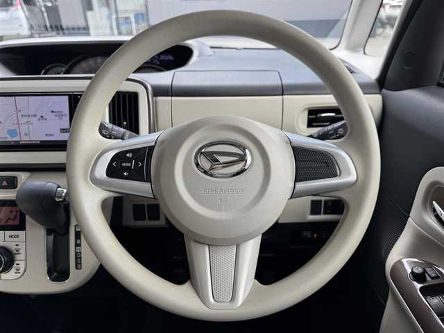 ダイハツ ムーヴ キャンバス G メイクアップ リミテッド　SAⅢ 滋賀県 2019(平31)年 3.6万km パールホワイトⅢ/ナチュラルベージュマイカメタリック 2トーン 禁煙車/純正ナビ/【CD/DVD/Bluetooth/SD】/パノラマモニター/ETC/前後ドライブレコーダー/両側パワースライドドア/スマートアシスト3/・衝突回避支援ブレーキ機能/・衝突警報機能/・車線逸脱警報機能/・誤発進抑制制御機能/・先行車発進お知らせ機能/・オートハイビーム/コーナーセンサー/LEDヘッドライト/オートライト/ステアリングスイッチ/スマートキー