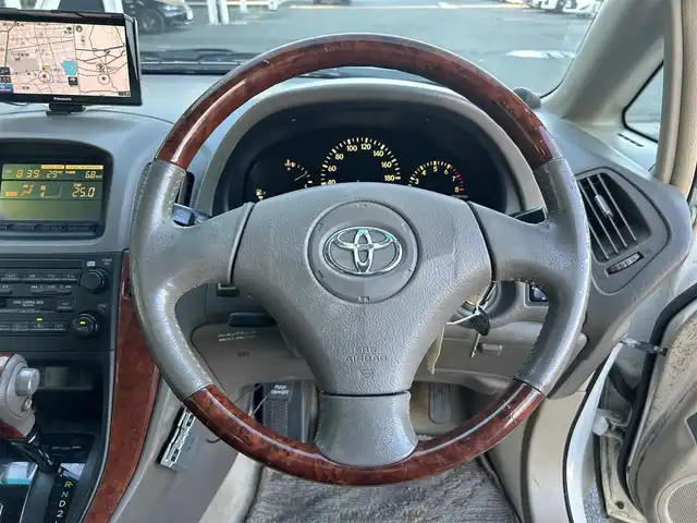 トヨタ ハリアー Four Gパッケージ 静岡県 2002(平14)年 12.7万km ホワイトパールクリスタルシャイン ワンオーナー/社外ナビ/ETC/前後ドラレコ/パワーシート/純正アルミホイール/スペアキー