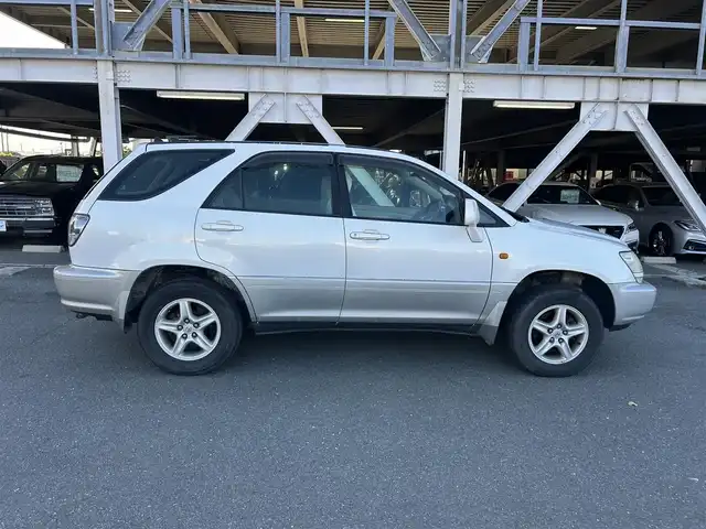 トヨタ ハリアー Four Gパッケージ 静岡県 2002(平14)年 12.7万km ホワイトパールクリスタルシャイン ワンオーナー/社外ナビ/ETC/前後ドラレコ/パワーシート/純正アルミホイール/スペアキー