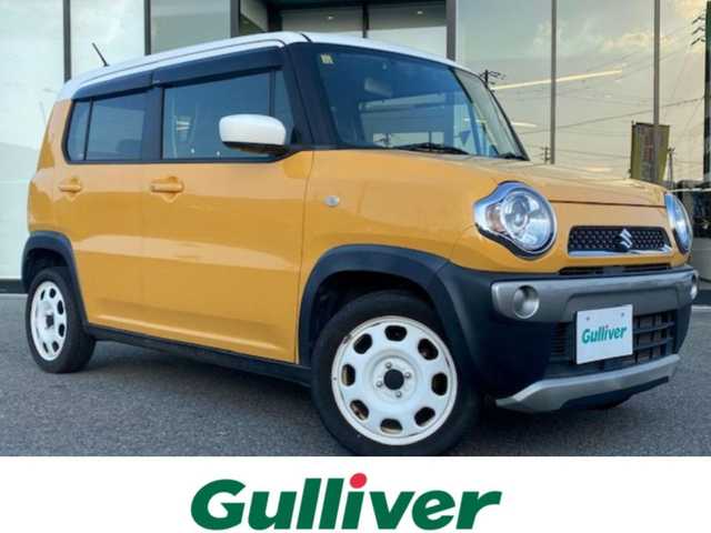 スズキ ハスラー G ターボ 兵庫県 2018(平30)年 6.2万km 黄Ⅱ ・社外7インチナビ/・バックカメラ/・前席シートヒーター/・レーダーブレーキサポート/・プッシュスタート/・オートライト/・スマートキー/・LEDヘッドライト