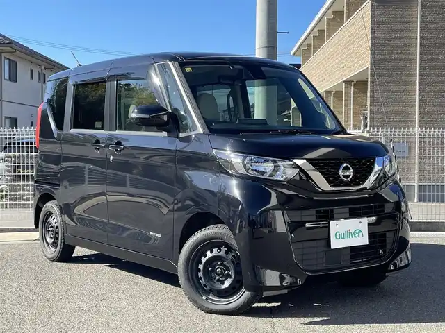 日産 ルークス X 秋田県 2020(令2)年 3.2万km ブラック ワンオーナー/4WD/純正メモリーナビ/CD/DVD/BT/SD/フルセグTV/アラウンドビューモニター/片側パワースライドドア/衝突被害軽減システム/クリアランスソナー/純正エンジンスターター/シートヒーター/アイドリングストップ/オートライト/プッシュスタート/ドアバイザー/フロアマット/ETC