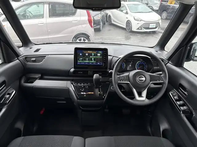 日産 ルークス ハイウェイスター X 三重県 2023(令5)年 1.2万km チタニウムグレーメタリック 純正9インチディスプレイオーディオ(Bluetooth/Apple CarPlay/Android Auto/AM/FM/USB)/インテリジェントアラウンドビューモニター/ETC/先進安全装備(インテリジェントエマージェンシーブレーキ/踏み間違い衝突防止アシスト/インテリジェントLI(車線逸脱防止支援)/LDW(車線逸脱警報)/インテリジェントFCW(前方衝突予測警報)/インテリジェントDA(ふらつき警報)/標識検知)/ハンズフリーパワースライドドア(助手席側)/スライドドアオートクローザー(運転席側)/LEDヘッドランプ/ハイビームアシスト/マニュアルレベライザー/シグネチャーLEDポジションランプ/LEDフロントフォグランプ/電動オート格納ドアミラー/4.2インチアドバンスドドライブアシストディスプレイ/プラズマクラスター付リアシーリングファン/シートアンダーボックス(助手席)/パーソナルテーブル(後席)/USBソケット(助手席シートバック)/ロールサンシェード(リアドア)/インテリジェントキー/プッシュスタート/スペアキー