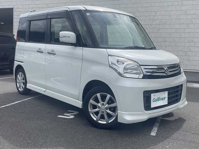 スズキ スペーシア X リミテッド 長野県 2015(平27)年 6.4万km パールホワイト ・純正ディーラーオプションナビ/(Bluetooth/ワンセグTV/USB)/・前後ドライブレコーダー/・両側パワースライドドア/・シートヒーター(D+N席)/・バックカメラ/・AAC/・オートライト/・アイドリングストップ/・プッシュスタートボタン/・純正14インチアルミホイール/・スマートキー/・取扱説明書/・保証書/・スペアキー/・禁煙車