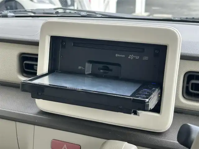 スズキ ラパン L 静岡県 2022(令4)年 5.4万km フォーンベージュM 社外7インチナビ/（CD/SD/Bluetooth/USB/iPod）/ワンセグTV/バックカメラ/ドラレコ/オートライト/コーナーセンサー/ETC/レーンキープアシスト/フルフラットシート/プッシュスタート/スマートキー/純正14SW