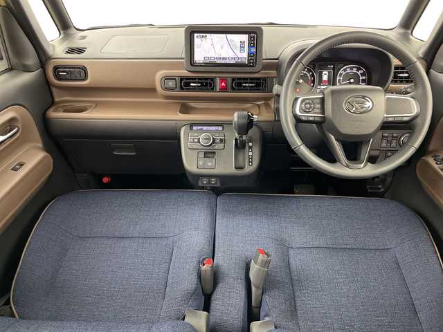 ダイハツ ムーヴ キャンバス セオリー G 道央・札幌 2022(令4)年 1.6万km サンドベージュメタリック ・4WD/・純正ナビ（TV＆CD＆DVD＆BT）/・バックカメラ/・寒冷地仕様/・スマートアシスト/・レーンキープアシスト/・横滑り防止/・エコアイドル/・ドアミラーヒーター/・前席シートヒーター/・オートライト/・オートマチックハイビーム/・LEDヘッドライト/・スマートキー/・スペアキー/・純正エンジンスターター