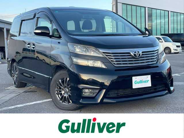 トヨタ ヴェルファイア 2．4Z 滋賀県 2009(平21)年 12.4万km ブラック サンルーフ/純正HDDナビ/・CD/DVD/バックカメラ/片側パワースライドドア/スマートキー/LEDオートライト