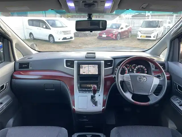 トヨタ ヴェルファイア 2．4Z 滋賀県 2009(平21)年 12.4万km ブラック サンルーフ/純正HDDナビ/・CD/DVD/バックカメラ/片側パワースライドドア/スマートキー/LEDオートライト