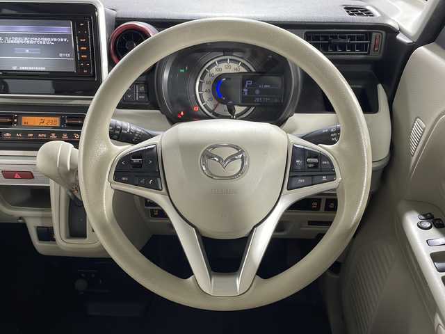 マツダ フレアワゴン ハイブリッド XS 広島県 2021(令3)年 2.7万km ライトブルー 純正ナビ　/３６０°ビューモニター　/両側パワースライドドア　/フルセグＴＶ　/レーダークルーズコントロール　/シートヒーター　/コーナーセンサー　/オートハイビーム　/レーンキープ　/ドライブレコーダー　/ＥＴＣ/純正14インチアルミホイールキャップ(155/54/R14)/エアバック（運転席/助手席/サイド/カーテン）