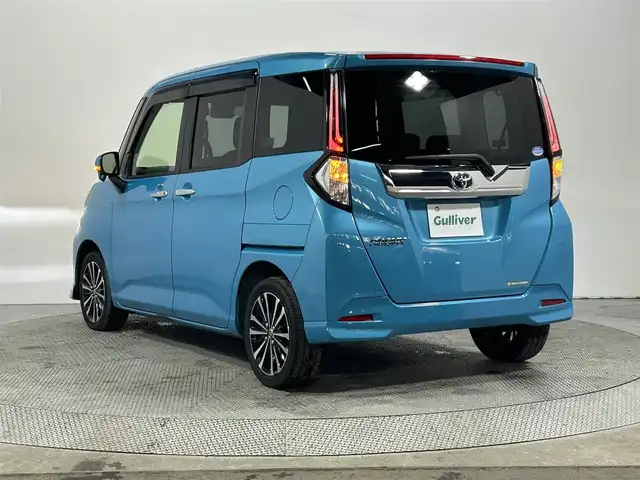 トヨタ ルーミー カスタムG－T 大阪府 2020(令2)年 4.4万km ターコイズブルーマイカメタリック 純正ナビ（DVD/CD/BT）/フルセグTV/バックカメラ/コーナーセンサー/ETC/前後ドラレコ/前席シートヒーター/両側パワースライド/ステアリングスイッチ/レーダークルーズ/フリップダウンモニター/オートエアコン/オートライト/オートハイビーム/オートホールド/純正アルミホイール/純正フロアマット