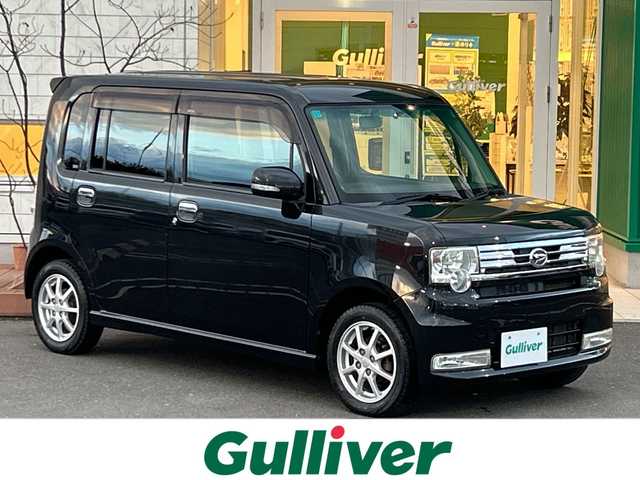 ダイハツ ムーヴ コンテ カスタム G 青森県 2012(平24)年 9万km ブラックマイカメタリック 4WD/HIDヘッドライト/フォグランプ/オートエアコン/純正ドアバイザー/純正フロアマット/パワーステアリング/パワーウィンドウ/電動格納ドアミラー/スマートキー/盗難防止装置/純正14インチアルミ