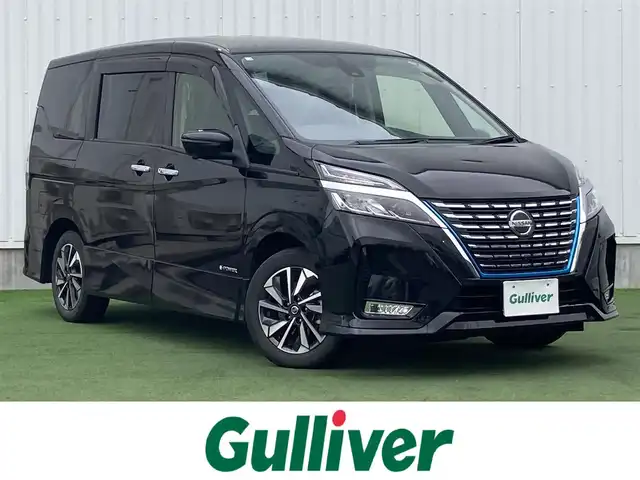 日産 セレナ e－パワー ハイウェイスター V 香川県 2020(令2)年 4.4万km ダイヤモンドブラック 登録時走行距離：43873km/メーカー純正9型ナビ/　CD DVD BT フルセグTV/全方位カメラ/純正フリップダウンモニター/両側パワースライドドア/エマージェンシーブレーキ/レーンキープアシスト/レーダークルーズコントロール/クリアランスソナー/ブラインドスポットモニター/ビルトインETC/ドライブレコーダー/デジタルインナーミラー/LEDヘッドライト/オートライト/オートハイビーム/フォグランプ/ロールサンシェード/プッシュスタート/スマートキー/スペアキー
